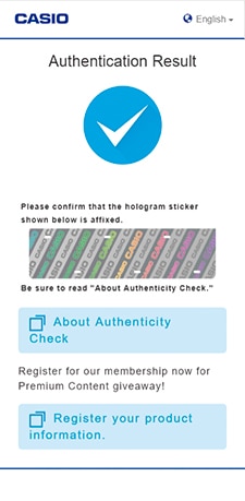 Authentication Result