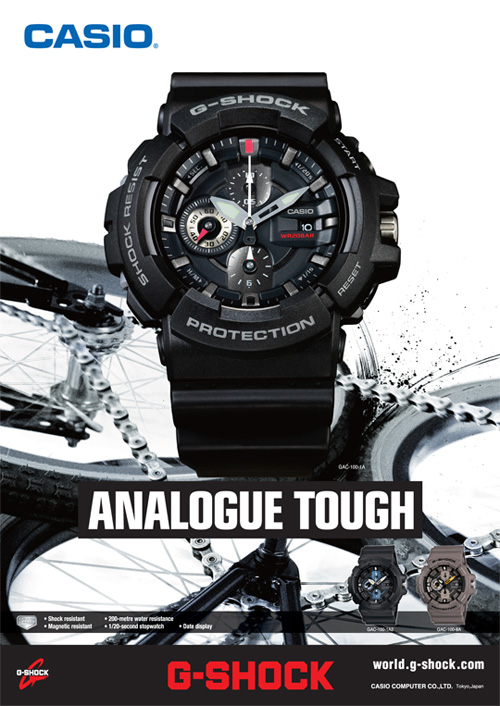 G Shock Analog 1 20 second chronograp GAC 100 Watch Series