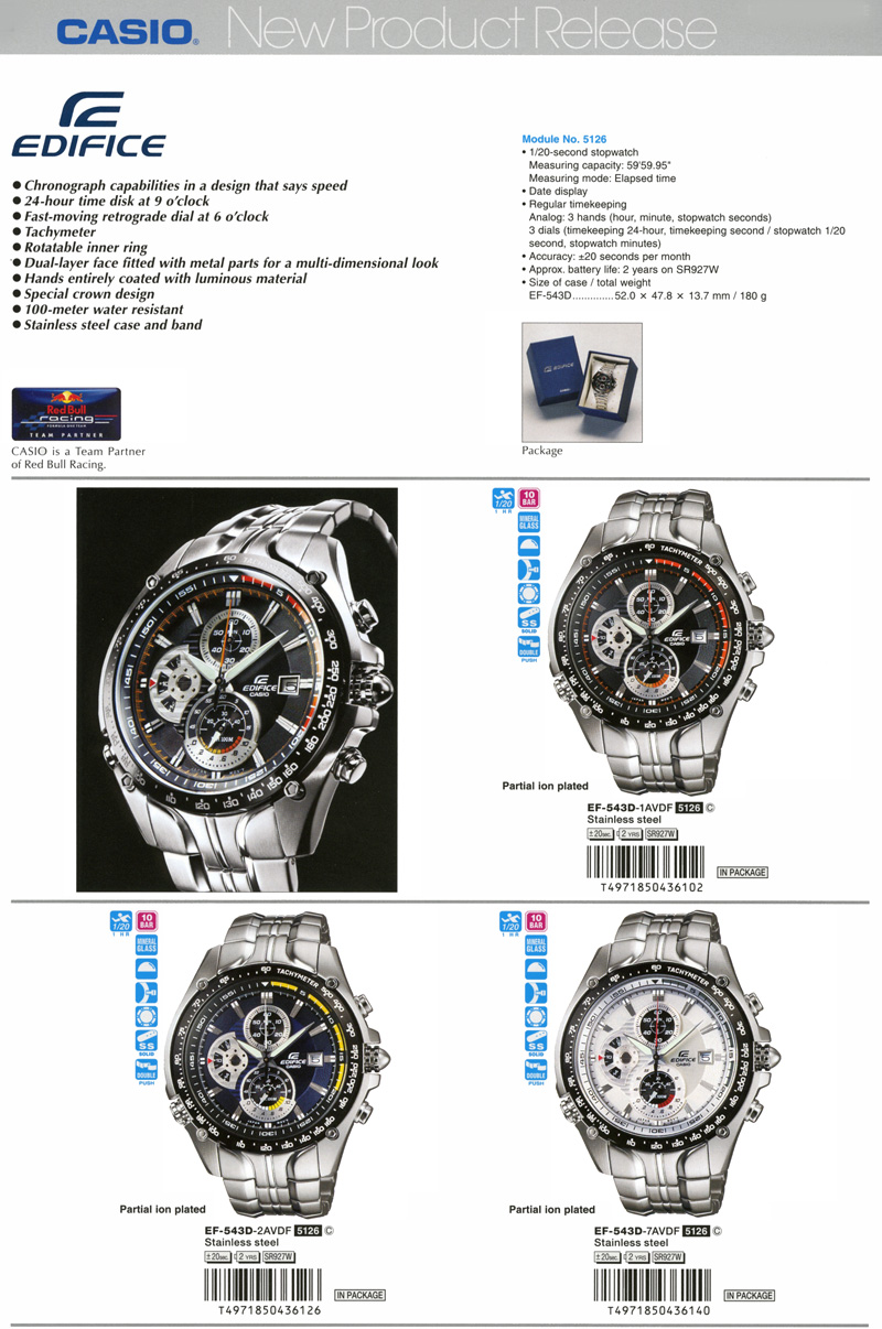 NPR Edifice EF 543D