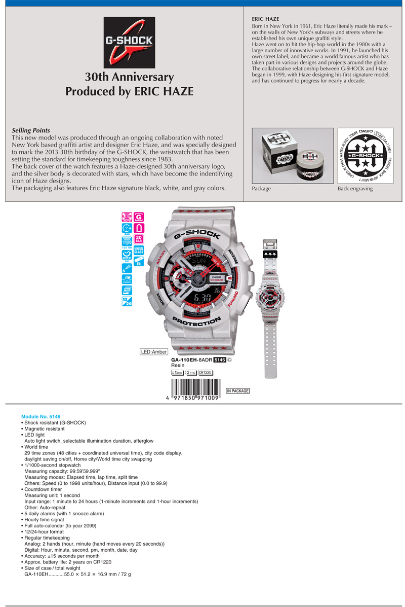 30th Anniversary ERIC HAZE - GA-110EH-8A